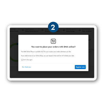 Registrering av pop up-butik